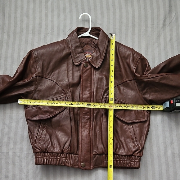Brown Leather Jacket - Picture 8 of 9